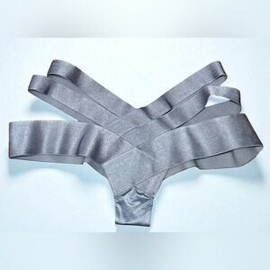 NWT Victoria's Secret Luxe Banded Bandage Panties Cutout Underwear Boyshorts XS